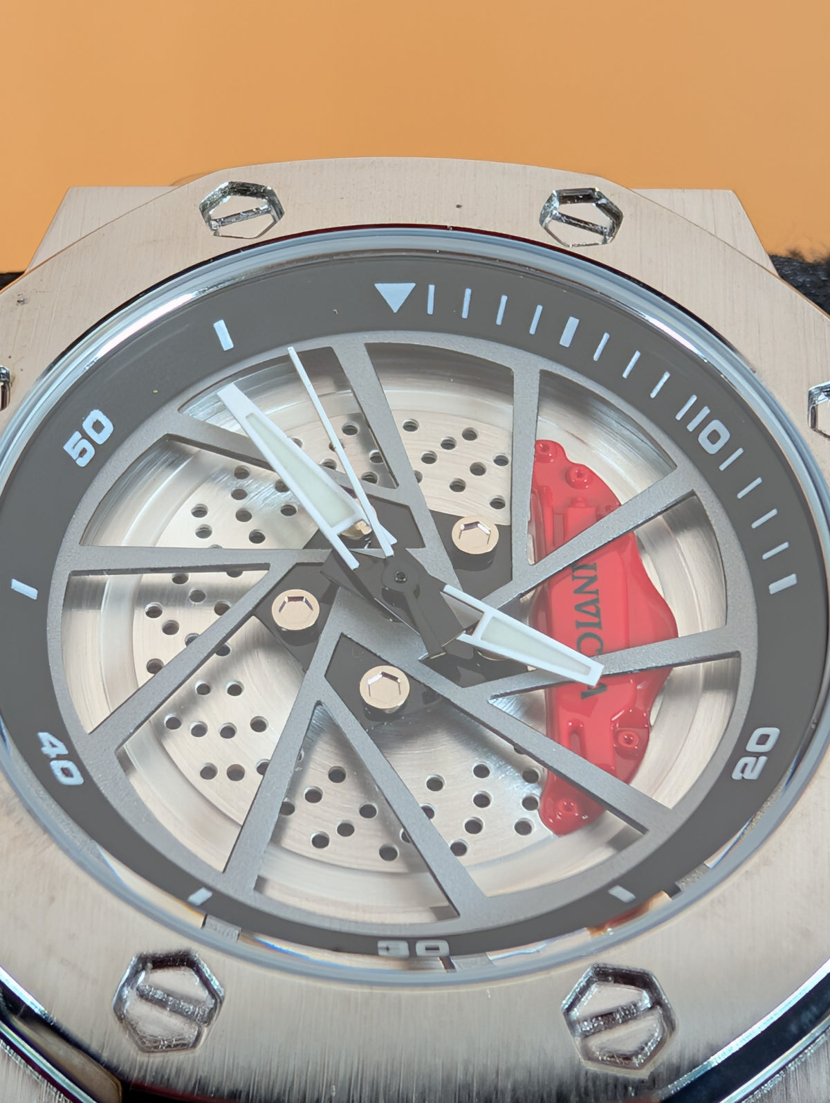 Invicta Speedway Rim 69485 Men's Watch - Steel Bracelet / Copper Dial 42mm