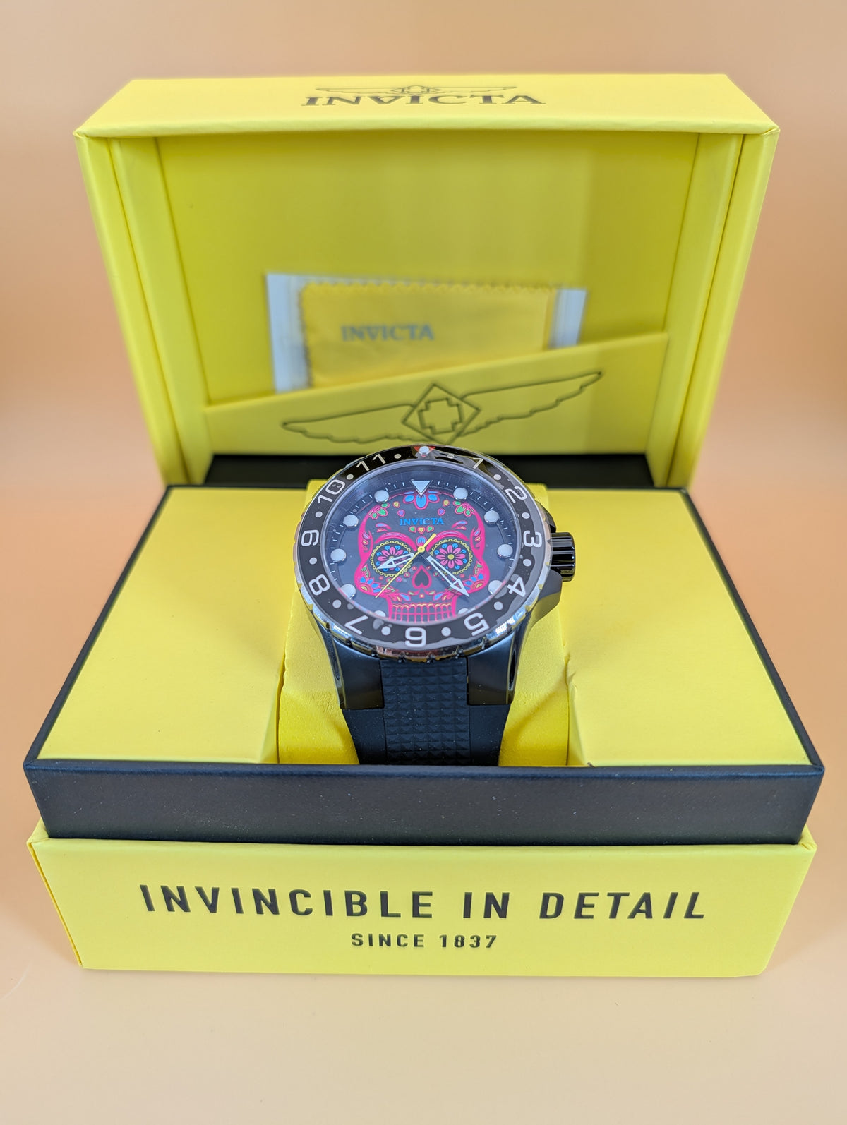 Invicta Aviator Dia De Los Muertos men's watch - 50mm