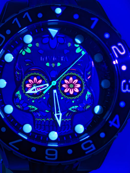 Invicta Aviator Dia De Los Muertos men's watch - 50mm