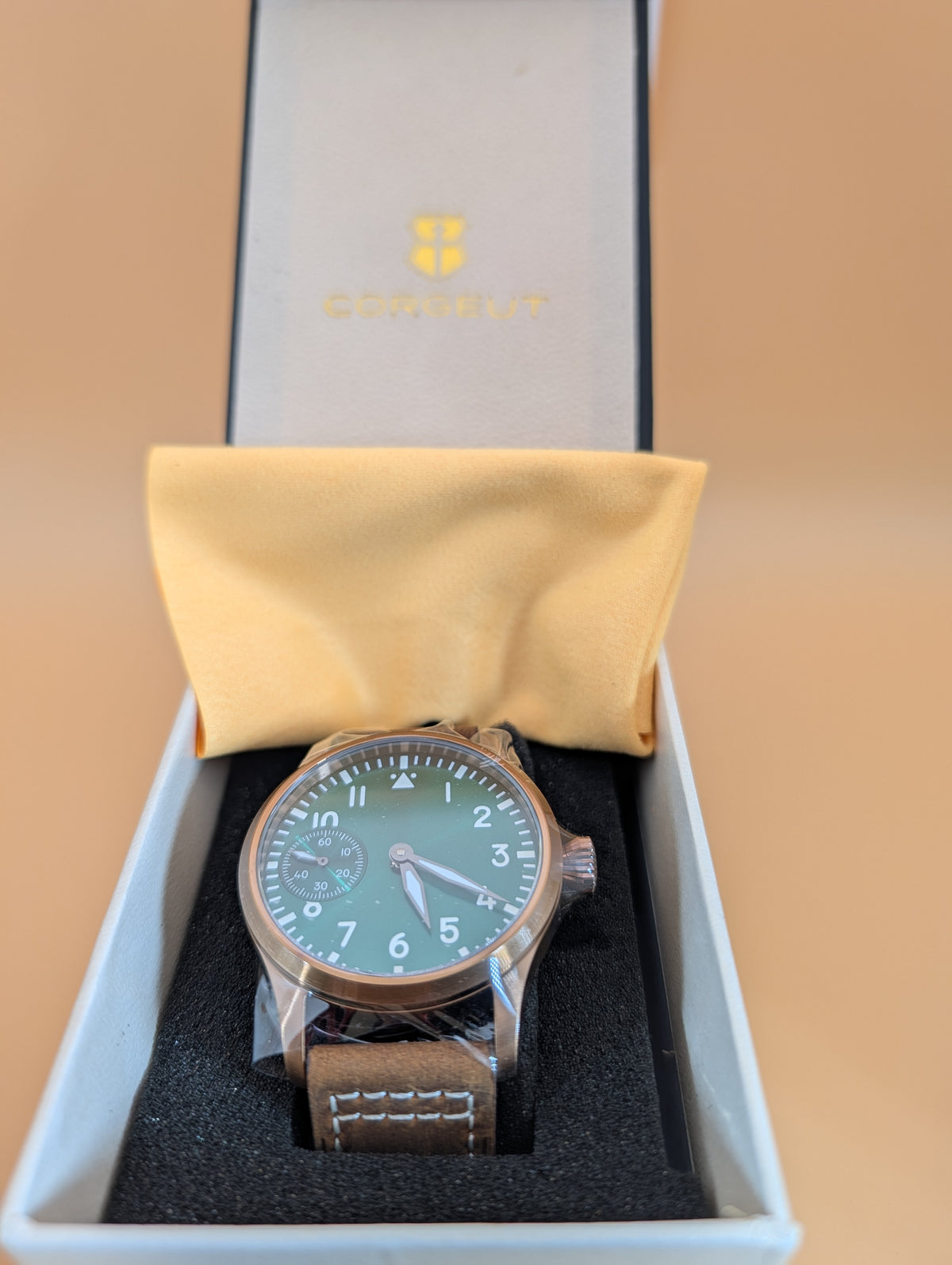 Corgeut CG2022 hand-wound Men's Pilot Watch - 42mm