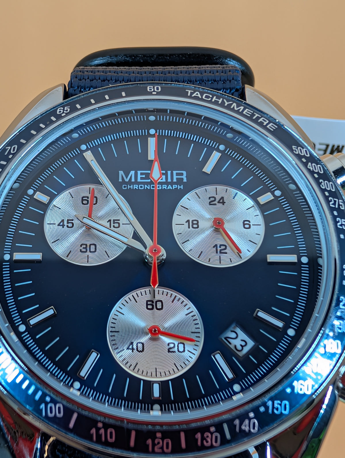 Megir MG-2247 Men's Chronograph watch - 42mm (comes with 2 bonus straps)