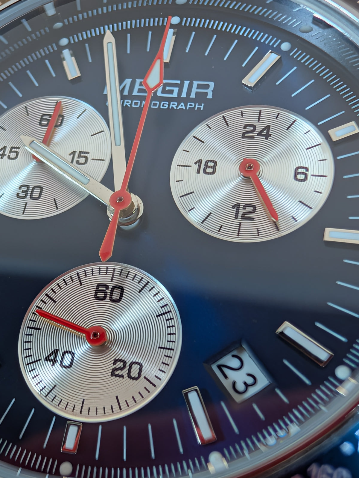 Megir MG-2247 Men's Chronograph watch - 42mm (comes with 2 bonus straps)