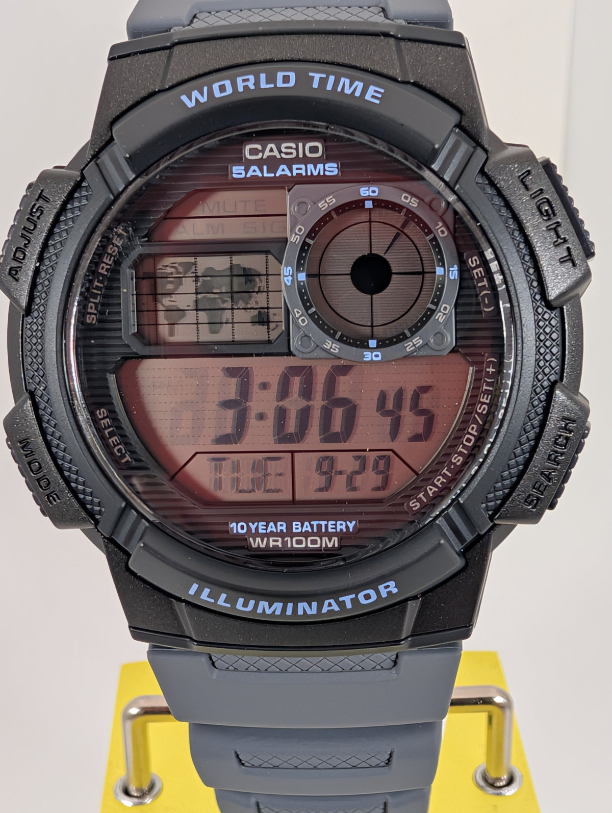 Casio World Time Digital Men's Watch - 45mm