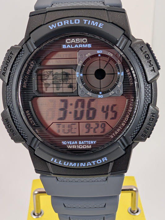 Casio World Time Digital Men's Watch - 45mm