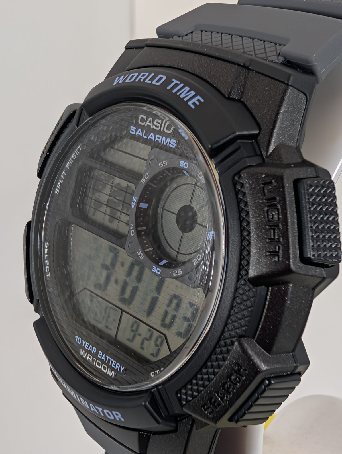 Casio World Time Digital Men's Watch - 45mm