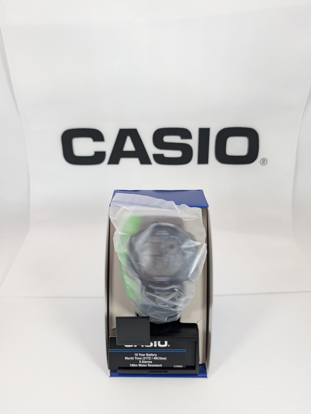 Casio AE-1000W-8AVCF World Time Digital Men's Watch with dust bag - 45mm