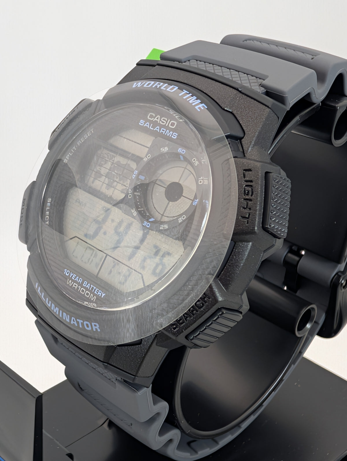Casio AE-1000W-8AVCF World Time Digital Men's Watch with dust bag - 45mm