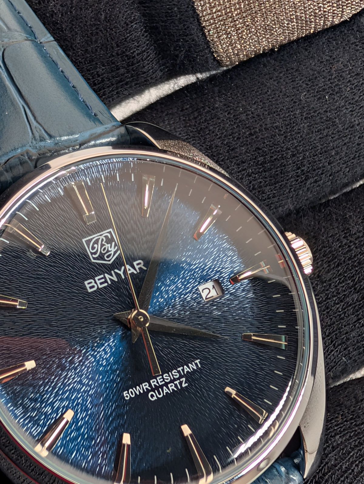 Benyar BY-5163M Men's Navy Blue Quartz watch - 41mm